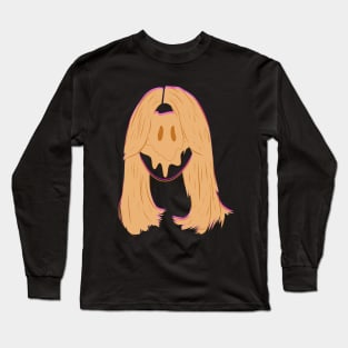 Trippy Smiling Girl Long Sleeve T-Shirt